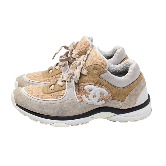 Chanel 2019 Interlocking CC Logo Chunky Sneakers Trainers Size EU 40.5 - Picture 2 of 16